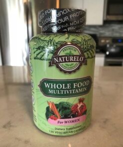 NATURELO Whole Food Multivitamin for Women - with Vitamins, Minerals, & Organic Extracts - Supplement for Energy and Heart Health - Vegan - Non GMO - 120 Capsules 120 Count (Pack of 1) 43 51iGIuqgEGL