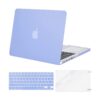 MOSISO Case Only Compatible with MacBook Pro Retina 13 inch (Models: A1502 & A1425) (Older Version Release 2015 - end 2012), Plastic Hard Shell Case & Keyboard Cover & Screen Protector, Serenity Blue