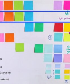 Post-it Super Sticky Notes, 3x3 in, 24 Pads, 2x the Sticking Power,Energy Boost Collection, Bright Colors (Orange, Pink, Blue, Green), Recyclable 53 51iMOMmq RL