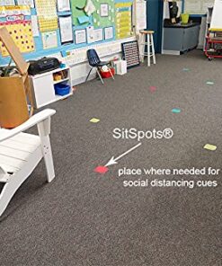 SitSpots® 30 Multi Color Circle Packs - Classroom Circle Floor Dots | The Original Sit Spots for Your Classroom Seating, Organizing and Managing Your Students (4" Circles (30), Original Multi-Color) 4" Circles (30) 23 51iSo1A paL