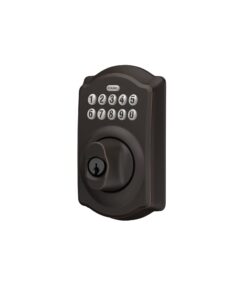 Schlage BE365 V CAM 716 Camelot Keypad Deadbolt, Electronic Keyless Entry Lock, Aged Bronze 28 51iUlj8hSDL