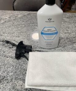 TriNova Granite Cleaner and Polish for Daily Use - Enhances Shine and goes on Streakless - for Countertops, Marble, Stone, Bathroom Tile Kitchen, Islands and More 18 Fl Oz (Pack of 1) 31 51ianvYnQHL