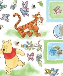 RoomMates RMK1630SCS Winnie The Pooh Peel and Stick Wall Decals 10 inch x 18 inch 24 51ibikS1HIL