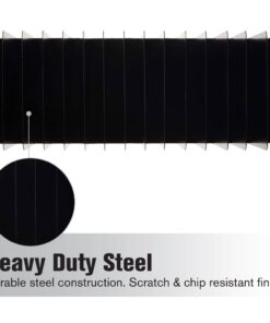 MMF Industries STEELMASTER Desk File Organizer | 15 Compartments | Scratch & Chip-Resistant Finish | Durable Steel Construction | Vertical File Organizer 15.19" L x 5.87" W X 5.5" H Black 10 51idwyCI7rL