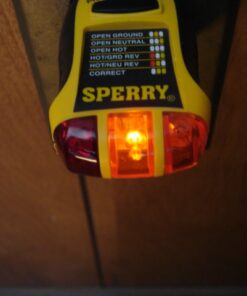 Sperry Instruments GFI6302 GFCI Outlet / Receptacle Tester, Standard 120V AC Outlets, 7 Visual Indication / Wiring Legend, Home & Professional Use, Yellow & Black Pack of 1 Yellow/Black 28 51ijSxcsNWL 3