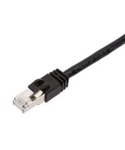 Amazon Basics RJ45 Cat 7 High-Speed Gigabit Ethernet Patch Internet Cable, 10Gbps, 600MHz - Black, 1-Foot, 5-Pack 1 Foot 7 51inRXZzL