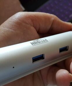 Artix USB 3.0 4-Port Hub with 2-Foot USB 3.0 Cable - Silver (4-Port Aluminum Hub) 26 51ix4gGCLaL