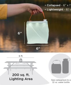 LuminAID PackLite Max 2-in-1 Camping Lantern and Phone Charger | For Backpacking, Emergency Kits and Travel | As Seen on Shark Tank Max White 150 Lumens 28 51j0HyuGXmL