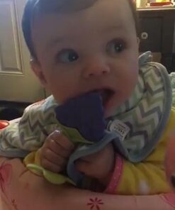 Innobaby Original Teethin Smart EZ Grip Fruit Teether and Sensory Toy for Babies and Toddlers in Grape. BPA Free Teether 19 51j1ac4GSIL