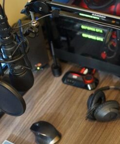 Samson MBA28 28” Broadcasting Microphone Boom Arm for Podcasting and Streaming,Black 28" 58 51jDdsAmtIL