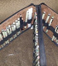 Speedball Art Products Genuine Leather Storage Case for Pencils, Makers, Pens and Art Supplies Antique Brown 120 Pencil Capacity 49 51jJ59jR16L