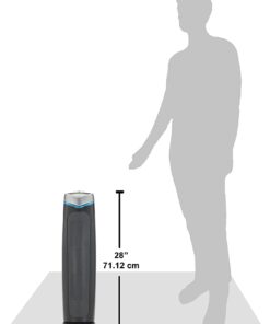 GermGuardian Air Purifier with HEPA 13 Filter, Removes 99.97% of Pollutants, Covers Large Room up to 915 Sq. Foot Room in 1 Hr, UV-C Light Helps Reduce Germs, Zero Ozone Verified, 28", Gray, AC5000E 41 51jJMN2 1VS