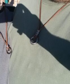 FIBO STEEL Alloy Vinatge Pendant Necklace for Men Leather Chain Adjustable 2 Pcs a Set 51 51jPZ5a7DfL