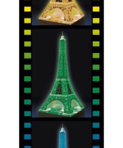 Ravensburger Eiffel Tower - Night Edition - 216 Piece 3D Jigsaw Puzzle for Kids and Adults - Easy Click Technology Means Pieces Fit Together Perfectly 34 51jQd CXkkL