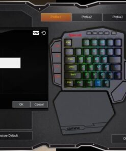 Redragon K585 DITI One-Handed RGB Mechanical Gaming Keyboard, 42 Keys Type-C Professional Gaming Keypad w/Upgraded Hot-Swappable Socket, 7 Onboard Macro Keys & Detachable Wrist Rest Blue Switch Black 41 51jV4BS68VL