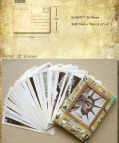 Dxhycc 32 PCS 1 Set Vintage Retro Old Travel Postcards for Worth Collecting 26 51jYUscnXyL