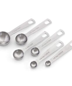 1Easylife 18/8 Stainless Steel Measuring Spoons, Set of 6 for Measuring Dry and Liquid Ingredients 38 51jfhOPuRYL