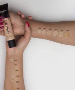L'Oreal Paris Infallible Total Cover Foundation, Natural Buff, 1 fl; oz. 304 Natural Buff 1 Fl Oz (Pack of 1) 18 51jgfiMzYcL