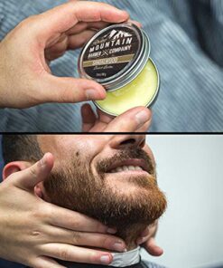 Beard Balm – Sandalwood Blend - Rocky Mountain Barber – with Nutrient Rich Bees Wax, Jojoba, Shea Butter, Coconut Oil – Contains Real Sandalwood Essential Oil 11 51jqyN7c1wL