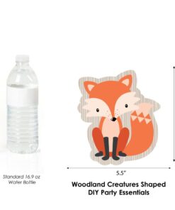 Woodland Creatures - Animal Shaped Decorations DIY Baby Shower or Birthday Party Essentials - Set of 20 25 51jw23JIt6L