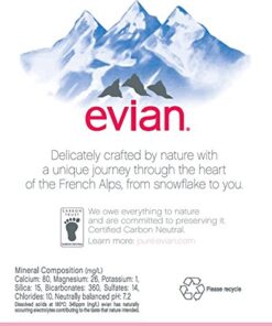 evian Natural Spring Water 500 mL/16.9 Fl Oz (Pack of 6), Bottled Naturally Filtered Spring Water in Individual-Sized Bottles 16.9 Fl Oz (Pack of 6) 16 51jxHpkFlUL