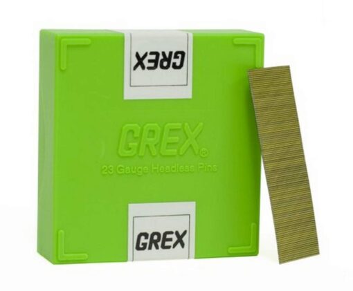 Grex P6/25L 1 In. 23 Ga. Headless pins, Galvanized, 10M/Bx