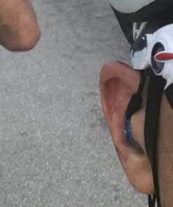 Rovking Over The Ear Earbuds for Running, Wrap Around Ear Wired Sports Headphones for Workout Exercise Jogging, Sweatproof in Ear Earphones Ear Buds with Mic for Cell Phones MP3 Laptop, Blue 27 51k1VhbcOiL