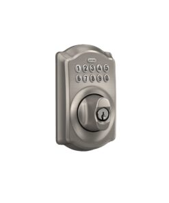 Schlage BE365 V CAM 619 Camelot Keypad Deadbolt, Electronic Keyless Entry Lock, Satin Nickel 25 51kJJdIAMHL