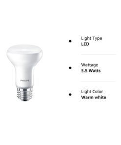 Alternative view of PHILIPS LED Dimmable BR20 Soft White Light Bulb with Warm Glow Effect 450-Lumen, 2700-2200-Kelvin, 6-Watt (45-Watt Equivalent), E26 Base, Frosted, 6-Pack 6 Count (Pack of 1)