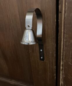 Mighty Paw Metal Dog Doorbell - Durable Bell Big Dog - Optimized Sound - Includes Doggy Doorbell Training Tips - Durable Sleek Silver Bell - Puppy Training Supplies - Pet Door Bells Potty Training 27 51kL9spR69L