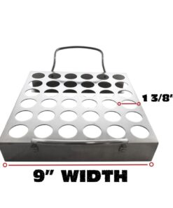BBQ-Aid Jalapeno Poppers Grill Rack with Handles - Jalapeno Popper Holder for Grill - Easy to Pick Up - Chicken Legs & Wings or Chili - 36 Capacity Racks- BBQ Grill and Smoker Accessories 14 51kM6X9JZRL