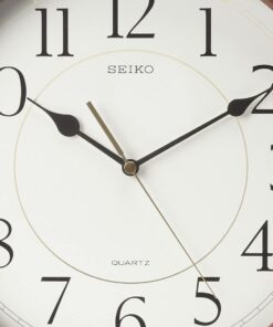 Seiko Wall Clock Quiet Sweep Second Hand Dark Brown Solid Oak Case 7 51kPuTOeJVS