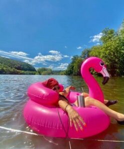 JOYIN Inflatable Flamingo Tube, Pool Float, Fun Beach Floaties, Swim Party Toys, Summer Pool Raft Lounge for Adults & Kids, with 2 Cup Holders and Head Rest 33 51kQuKywW1L