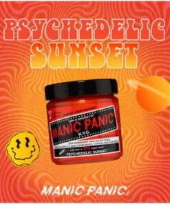 Alternative view of MANIC PANIC Psychedelic Sunset Hair Dye - Classic High Voltage - Semi Permanent Hair Color - Radiant, Fiery Orange Shade - Vegan, PPD & Ammonia Free for Hair Coloring on Men & Women 4 Fl Oz (Pack of 1)