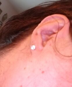 Alternative view of Replacement Earrings Backs Pair 14k Solid White Gold Kid's & Children's Push-On,Twist-Off Threaded Post Replacement Earring Backs Pair