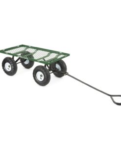 Gorilla Carts GOR400-COM Steel Garden Cart, Steel Mesh Removable Sides, 3 cu ft, 400 lb Capacity, Green 33 51kYLOUbQ4L