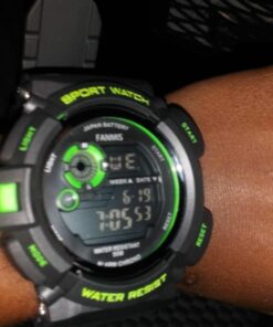 FANMIS Mens Military Multifunction Digital LED Watch Electronic Waterproof Alarm Quartz Sports Watch Green 35 51kdcM8TL