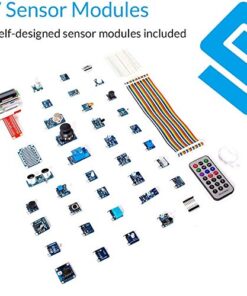 SunFounder 37 Modules Sensor Kit V2.0 for Raspberry Pi 4B 3 Model B+ 3B 2B B+ A+ Zero, GPIO Extension Board Jump Wires SensorV2.0 14 51ken4PVEzL