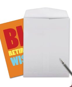 NobleWorks Big Retirement Wishes - Congratulations Retirement Card with Envelope (Large 8.5 x 11 Inch) - Farewell Card for Boss, Employee, Coworker J2734RTG 11 51kgLzdcbwL