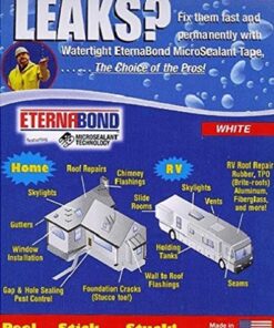 EternaBond 3" White Mobile Home RV Rubber Roof Repair Tape Sealant 3" x 10' (3" x 10 Foot) 3" x 10 Foot 7 51kiuldOxCL