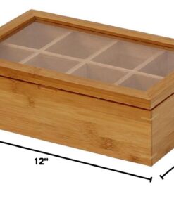 Oceanstar - TB1323 Oceanstar Bamboo Tea Box, 12 Inch, Natural 28 51klNfGrsTL