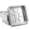 [20 Pack - 8"x8"] Propack Disposable Aluminum Foil Meal Prep Cookware Square Pans, Oven, Toaster, Grill, Cooking, Roasting, Broiling, Baking, Event, Take Out, Restaurant 20