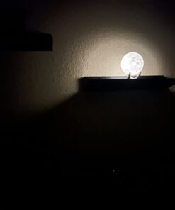 Mydethun Moon Lamp - Home Décor, Mood Lighting with Brightness Control, LED Night Light, Bedroom, Sleep Training Meditation,Birthday Gifts for Kids Women, Ceramic Hand Base, 3.5", White & Yellow 3.5 inch 41 51kvft31sdL 1