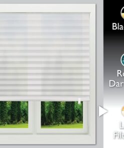 Redi Shade No Tools Original Light Filtering Pleated Fabric Shade White, 36 in x 72 in, 1 Pack 36 Inch x 72 Inch - 1 Pack 38 51kyIML4aUL