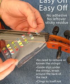 Alternative view of Fretless Finger Guides 4/4 Beginner Violin Finger Guide Helps You Learn to Play Violin Songs and Scales Quickly. No Glue or Adhesive