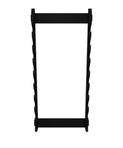 Whetstone Cutlery 8-Tier Wall Display Sword Rack, Durable Wall Mounted Samurai, Katana, Wakizashi, or Any Standard Swords Holder with Stylish Elegant Black Finish - Home, Room, Office, or Dojo Decor, 3''x17.5''x39 12 51lE1VIv7qS