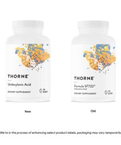 Thorne Undecylenic Acid (Formerly Formula SF722) - 250 mg of Undecylenic Acid - Fatty Acid Support for a Healthy Balance of Gut and Vaginal Flora - Gluten Free - 250 Gelcaps - 50 Servings 13 51lHs7KxDML