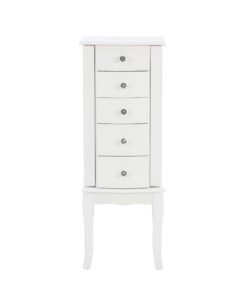 Powell Furniture Jewelry Armoire, White, 13"x 9.375"x 35.5" 29 51lJAFdvF2L