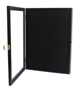 Large 19"X 14" Pin Display Case Medal Shadow Box with 98% UV Protection for Military Medals, Beach Tags, Jewelry Pins, Pin Gift, Insignia Ribbons, Pin Collectibles Black Finish 30 51lMY9CsAXL