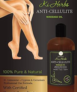 Premium Organic Anti-Cellulite Oil for Firmer, Smoother Skin - Moisturizing & Anti-Aging Body Oil with Natural Ingredients 5 51lMdUqAVML